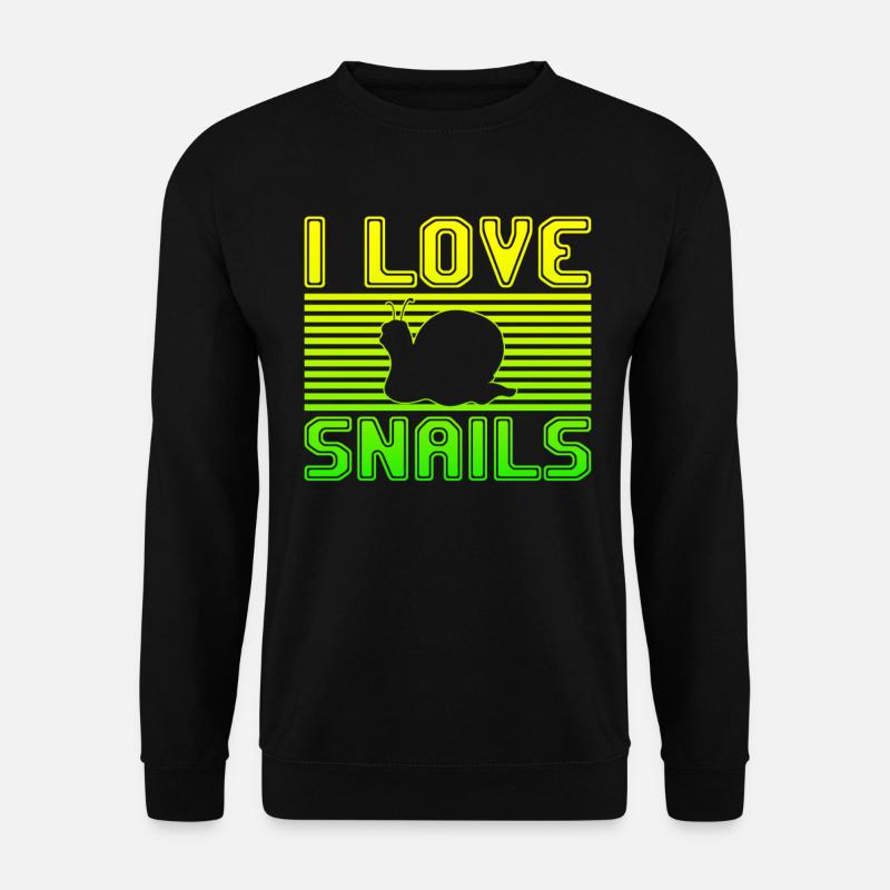 I love snails - Unisex Sweatshirt - black