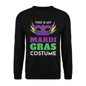 C’est mon costume de Mardi Gras - Sweat-shirt Unisexe - noir - Devant - Alina (178cm) & Michal (187cm)