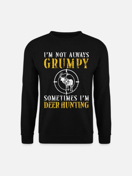 Buck Deer Hunting Hunter Dad - Unisex Sweatshirt - black