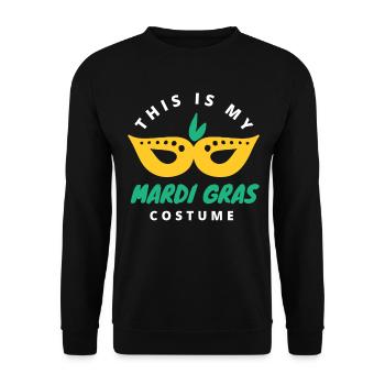 C’est mon costume de Mardi Gras - Sweat-shirt Unisexe - noir - Devant - Alina (178cm) & Michal (187cm)