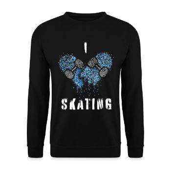 Skater Skateboarder Skating Skater Skateboard - Unisex Pullover - Schwarz - Vorne - Alina (178cm) & Michal (187cm)