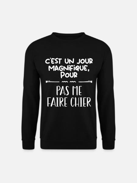 J'aime pas les gens !! - Sweat-shirt Unisexe - noir