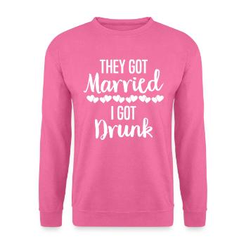 JGA Mariage Mariage Jungesellenabschied Party - Sweat-shirt Unisexe - rose - Devant