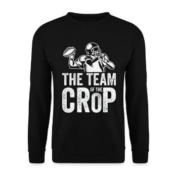 Fußballmannschaft der Ernte Spieler Sport - Unisex Pullover - Schwarz - Vorne - Alina (178cm) & Michal (187cm)