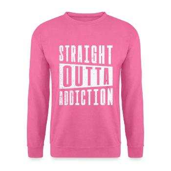 Suchtkranke Genesungskrieger Patienten mit - Unisex Pullover - Pink - Vorne