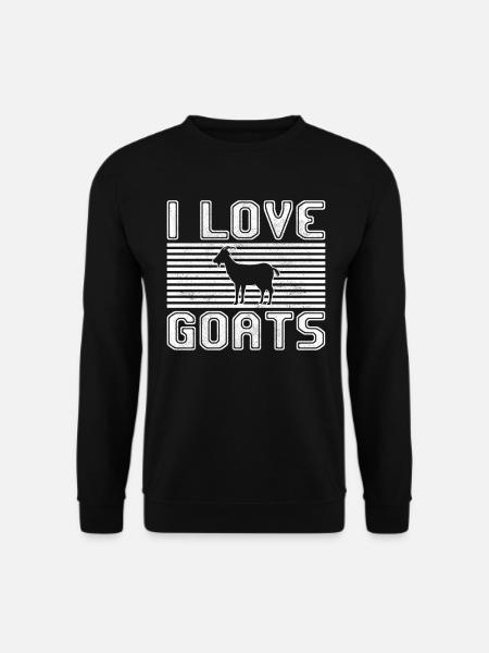I love goats - Unisex Sweatshirt - black