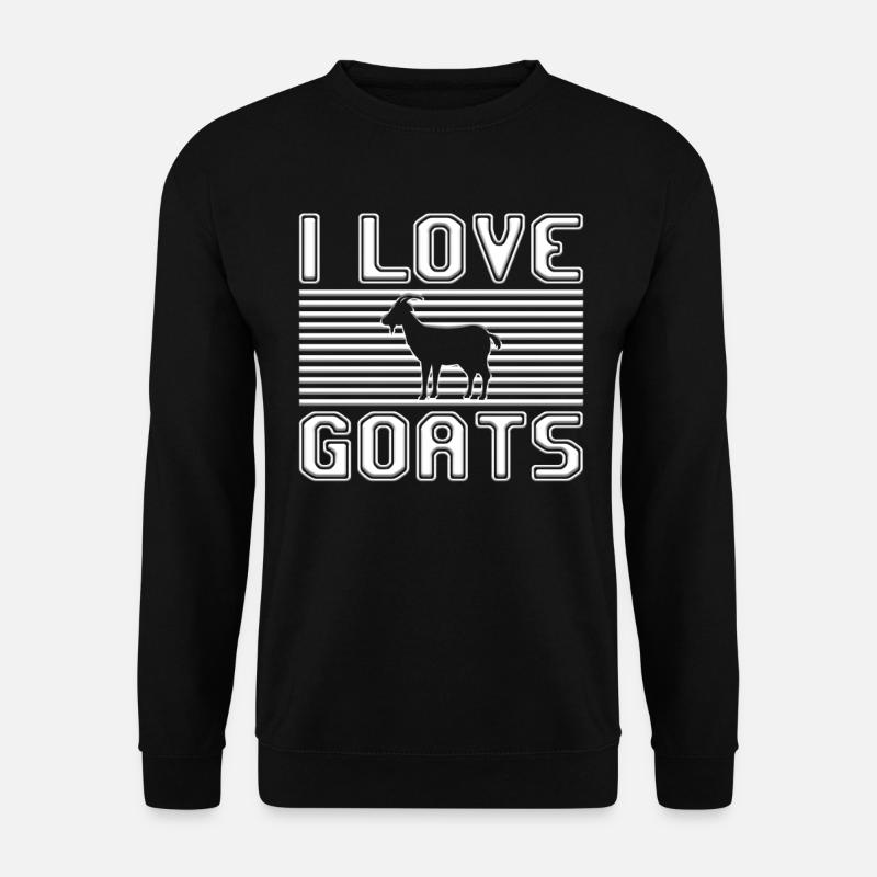 I love goats - Unisex Pullover - Schwarz