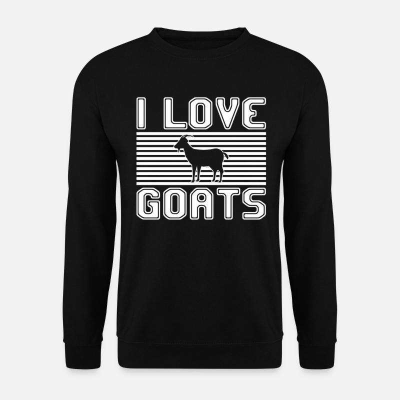 I love goats - Unisex Pullover - Schwarz