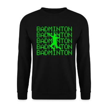 badminton - Unisex Pullover - Schwarz - Vorne - Alina (178cm) & Michal (187cm)