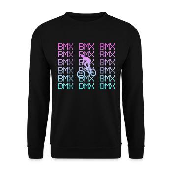 bmx - Unisex Pullover - Schwarz - Vorne - Alina (178cm) & Michal (187cm)