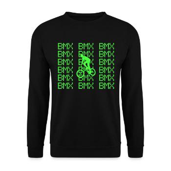 bmx - Unisex Pullover - Schwarz - Vorne - Alina (178cm) & Michal (187cm)