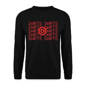 Dart Darts - Unisex Sweatshirt - black - Front - Alina (178cm) & Michal (187cm)