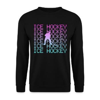 Hockey sur glace - Sweat-shirt Unisexe - noir - Devant - Alina (178cm) & Michal (187cm)