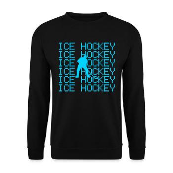 Hockey sur glace - Sweat-shirt Unisexe - noir - Devant - Alina (178cm) & Michal (187cm)