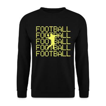 football rugby - Unisex Pullover - Schwarz - Vorne - Alina (178cm) & Michal (187cm)