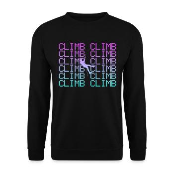 Grimper - Sweat-shirt Unisexe - noir - Devant - Alina (178cm) & Michal (187cm)
