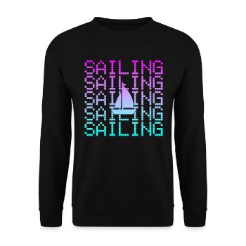 Voile - Sweat-shirt Unisexe - noir - Devant - Alina (178cm) & Michal (187cm)