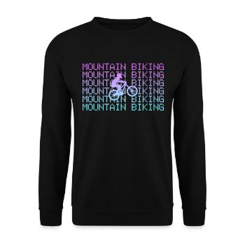 mountain biking - Unisex Pullover - Schwarz - Vorne - Alina (178cm) & Michal (187cm)