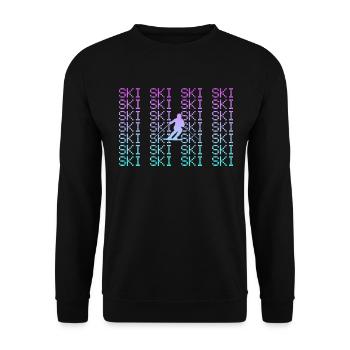 Ski - Unisex Pullover - Schwarz - Vorne - Alina (178cm) & Michal (187cm)