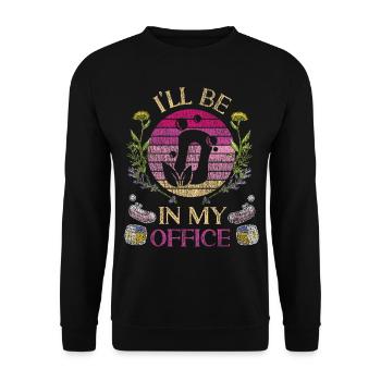 Soap Making Crafting Retro Vintage - Unisex Sweatshirt - black - Front - Alina (178cm) & Michal (187cm)