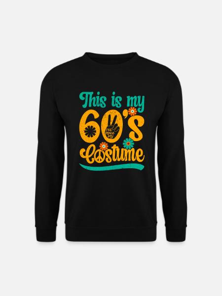 60'erne 1960'erne Tressernes fest outfit kostume - Unisex sweater - sort