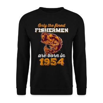 Legendär 68 Jahre alt Geschenk zum 68. Geburtstag - Unisex Pullover - Schwarz - Vorne - Alina (178cm) & Michal (187cm)