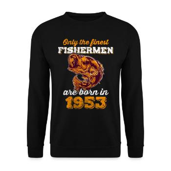 Legendär 69 Jahre alt Geschenk zum 69. Geburtstag - Unisex Pullover - Schwarz - Vorne - Alina (178cm) & Michal (187cm)