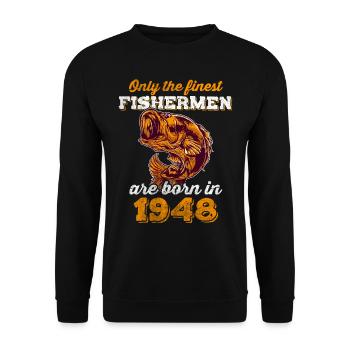 Legendär 74 Jahre alt Geschenk zum 74. Geburtstag - Unisex Pullover - Schwarz - Vorne - Alina (178cm) & Michal (187cm)