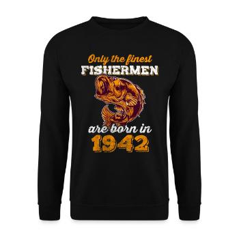 Legendary 80 years old gift for the 80th birthday - Unisex Sweatshirt - black - Front - Alina (178cm) & Michal (187cm)