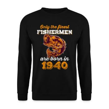 Legendary 82 years old gift for his 82nd birthday - Unisex Sweatshirt - black - Front - Alina (178cm) & Michal (187cm)