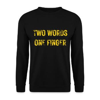 Conception sarcastique cool pour le sarcast - Sweat-shirt Unisexe - noir - Devant - Alina (178cm) & Michal (187cm)