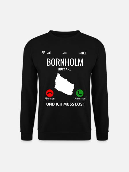 Bornholm Dänemark Insel Urlaub Idee - Unisex Pullover - Schwarz