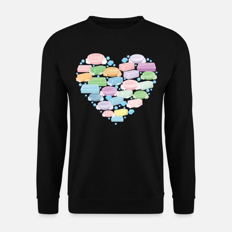 Soap Making Crafting Heart - Unisex Sweatshirt - black