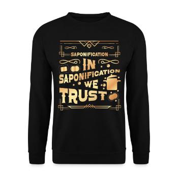 Fabrication de savon - Sweat-shirt Unisexe - noir - Devant - Alina (178cm) & Michal (187cm)