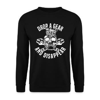 Rennfahrer Rennwagen Tuning Rennsport Motorsport - Unisex Pullover - Schwarz - Vorne - Alina (178cm) & Michal (187cm)
