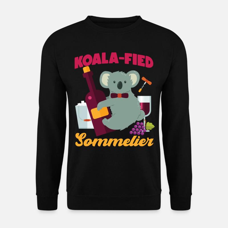 Sommelier Wine Drinking Tasting - Unisex Pullover - Schwarz