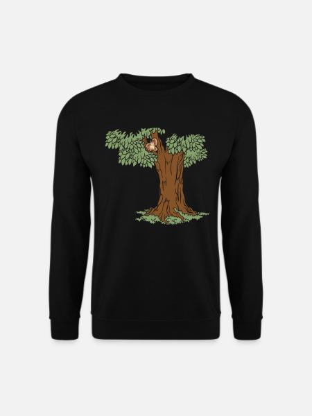 Squirrel Tree Squirrel Lover - Unisex Sweatshirt - black
