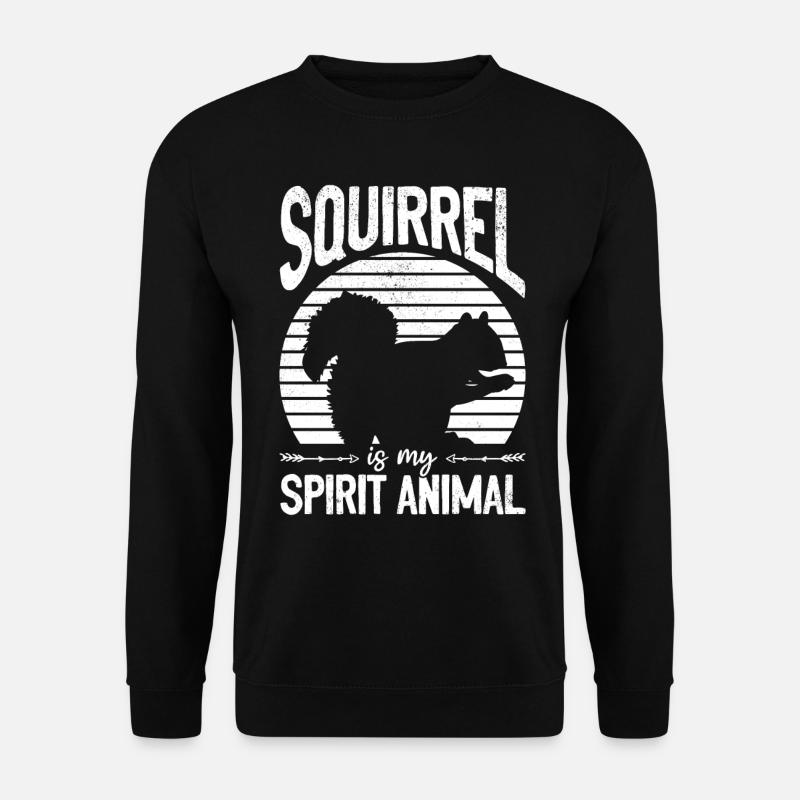 L’écureuil est mon , écureuil, - Sweat-shirt Unisexe - noir