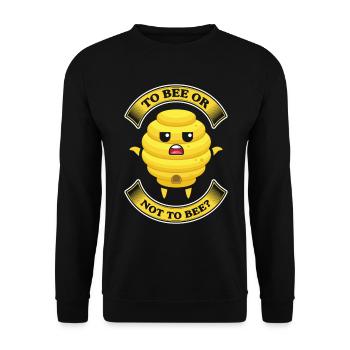 Bees honey bee beekeeper beekeeper gift - Unisex Sweatshirt - black - Front - Alina (178cm) & Michal (187cm)