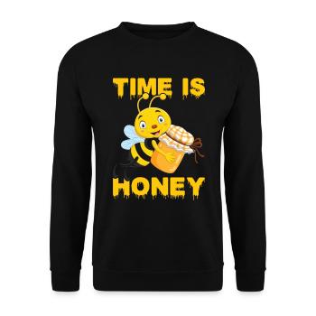 Bees honey bee beekeeper beekeeper gift - Unisex Sweatshirt - black - Front - Alina (178cm) & Michal (187cm)