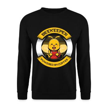 Bees honey bee beekeeper beekeeper gift - Unisex Sweatshirt - black - Front - Alina (178cm) & Michal (187cm)