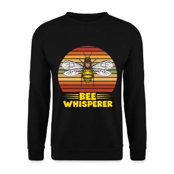 Bees honey bee beekeeper beekeeper gift - Unisex Sweatshirt - black - Front - Alina (178cm) & Michal (187cm)