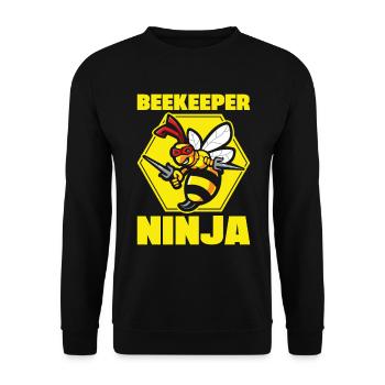 Bees honey bee beekeeper beekeeper gift - Unisex Sweatshirt - black - Front - Alina (178cm) & Michal (187cm)