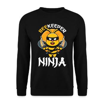 Bees honey bee beekeeper beekeeper gift - Unisex Sweatshirt - black - Front - Alina (178cm) & Michal (187cm)