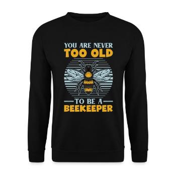 Bees honey bee beekeeper beekeeper gift - Unisex Sweatshirt - black - Front - Alina (178cm) & Michal (187cm)