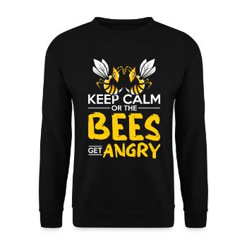 Bees honey bee beekeeper beekeeper gift - Unisex Sweatshirt - black - Front - Alina (178cm) & Michal (187cm)
