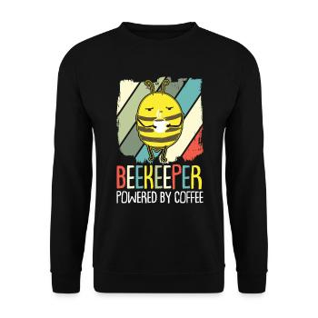 Bees honey bee beekeeper beekeeper gift - Unisex Sweatshirt - black - Front - Alina (178cm) & Michal (187cm)