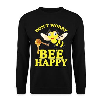 Bees honey bee beekeeper beekeeper gift - Unisex Sweatshirt - black - Front - Alina (178cm) & Michal (187cm)