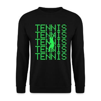 Tennis - Sweat-shirt Unisexe - noir - Devant - Alina (178cm) & Michal (187cm)