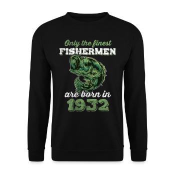 Legendär 90 Jahre alt Geschenk zum 90. Geburtstag - Unisex Pullover - Schwarz - Vorne - Alina (178cm) & Michal (187cm)